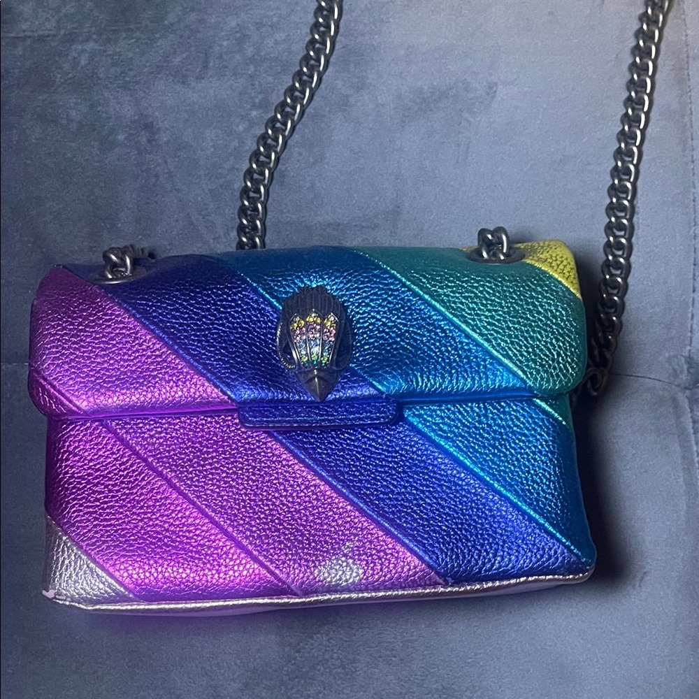 Kurt Geiger Rainbow Crossbody Bag with Chain Strap
